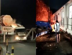 9 Perjalanan Kereta Api Terganggu | fakta kecelakaan KA brantas