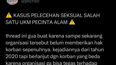 Kasus Mahapala Unnes, Bukti Pelecehan Seksual Bisa Terjadi Dimana Saja