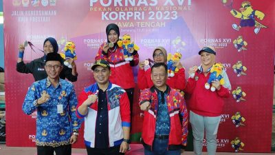 Cabor Tenis Putri Jateng Sabet Juara Pertama PORNAS XVI KORPRI 2023