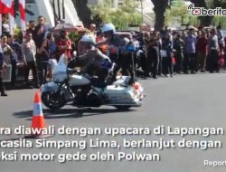 Video Kirab Kebangsaan Meriahkan Hari Bhayangkara