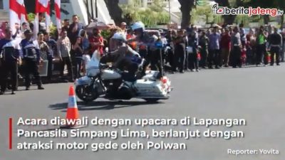Video Kirab Kebangsaan Meriahkan Hari Bhayangkara