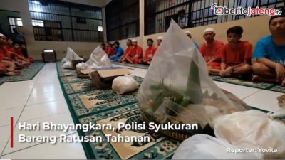 Video Hari Bhayangkara, Polisi Syukuran Bareng Ratusan Tahanan