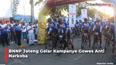 Video BNNP Jateng Gelar Kampanye Gowes Anti Narkoba