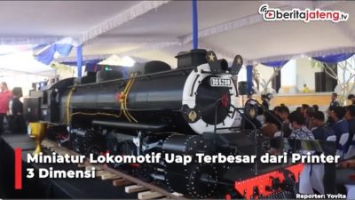 Miniatur Lokomotif Uap Terbesar Berteknologi 3 Dimensi