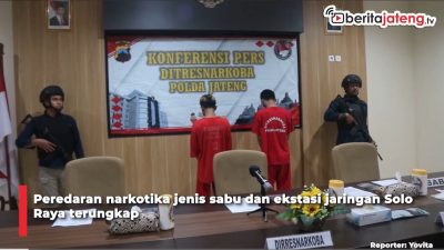 Video Polisi Ungkap Peredaran Narkotika Jaringan Solo Raya