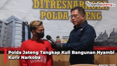 Video Polda Jateng Tangkap Kuli Bangunan Nyambi Kurir Narkoba