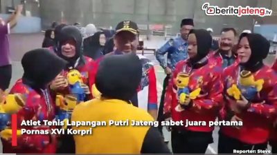 Video Atlet Tenis Putri Jateng Raih Juara Pertama Pornas Korpri
