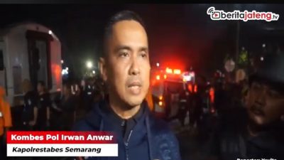 Video Polisi Usut Penyebab Tabrakan Kereta Api di Semarang