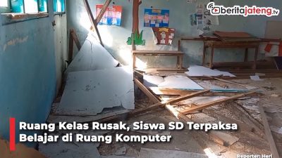 Video Ruang Kelas Rusak, Siswa SD Terpaksa Belajar di Ruang Komputer