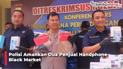 Video Polisi Amankan Dua Penjual Handphone Black Market