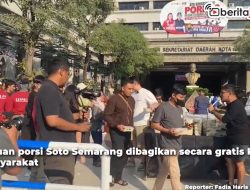 Video Ribuan Warga Berebut Soto Semarang Racikan Chef Arnold dan Bobon Santoso