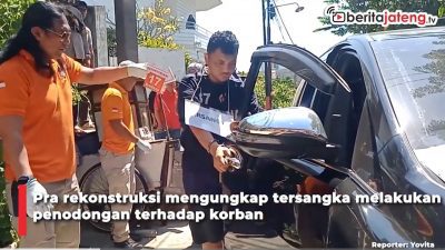 Video Pra Rekonstruksi Pembunuhan Sopir Taksi Online, Tersangka Peragakan 25 Adegan