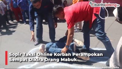 Video Sopir Taksi Online Korban Perampokan Sempat Dikira Mabuk