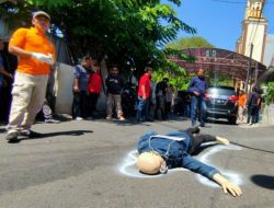 Peragakan 25 Adegan, Pelaku Pembunuhan Sopir Taksi Online Jalani Prarekonstruksi oleh Polrestabes Semarang
