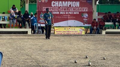 Persaingan Medali Petanque Porprov Jateng 2023 Merata, Batang Unggul Tipis