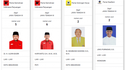 Rebutkan Total 9 Kursi, Alwin Basri Suami Mbak Ita hingga Eks Bupati Pati Berjubel di DCS DPR RI Jateng III