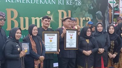 Tasyakuran HUT Kemerdekaan RI, Pemkab Blora Pecahkan 2 Rekor Muri dan Rekor Dunia