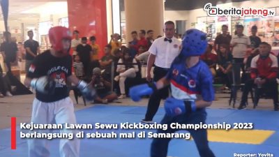 Video Bukan di GOR, Kejuaraan Kickboxing Ini Digelar di Mal