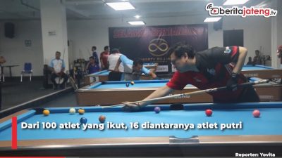 Video Cabor Biliar Porprov Jateng Diikuti 100 Atlet