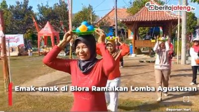 Video Emak-emak di Blora Ramaikan Lomba Agustusan