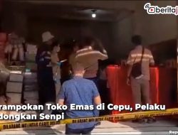 Video Perampokan Toko Emas di Cepu, Pelaku Todongkan Senpi