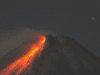 lava pijar gunung merapi