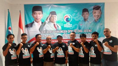 Deklarasikan Dukungan Terhadap Bacapres Gerindra, Partai Gelora Jateng: Prabowo Paling Berpengalaman Dibanding Capres Lain