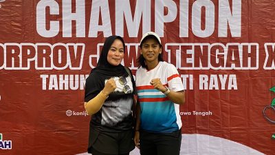 Tundukkan Grobogan, Soft Tenis Tunggal & Ganda Putri Semarang Sabet Emas di Porprov Jateng 2023