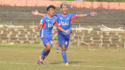 Khoirul Anam Cetak Hattrick, Kabupaten Kudus Raih Emas Sepak Bola Porprov Jateng 2023