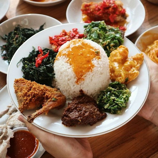 ilustrasi nasi padang
