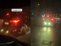 Viral Lampu Rem Tembak Mobil Fortuner, Hampir Bikin Tabrakan 