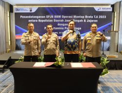 Pertamina Suplai BBM Operasi Mantap Brata Polda Jateng Dukung Pengamanan Pemilu 2024