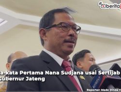 Video Kata-kata Pertama Nana Sudjana usai Sertijab jadi Pj Gubernur Jateng