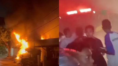 Terjadi Kebakaran di Sekitar Pasar Surtikanti Semarang, Diduga Berasal dari Dapur Warung