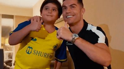 Siuuu! Gegara Nangis, Bocah Ini Akhirnya Bisa Ketemu Cristiano Ronaldo