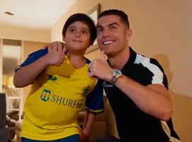 christiano ronaldo dan bocah asal Iran