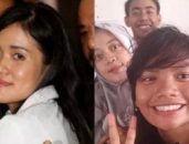 Jessica Wongso bersama mahasiswa magang UNJ. (foto: TikTok/dhitayou)