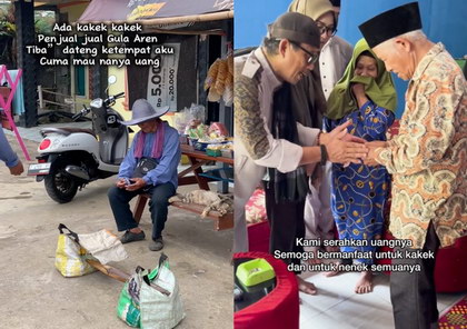 viral kakek penjual gula aren