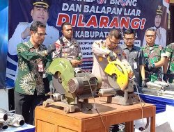 Ribuan Knalpot Brong Dimusnahkan Polres Blora