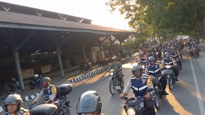 Operasi Mantap Brata 2023, Polres Blora Unjuk Kekuatan Keliling Kota Blora