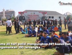 Video Operasi Sikat Jaran Candi, 293 Pelaku Curanmor Ditangkap