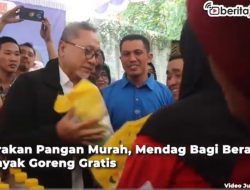 Video Gerakan Pangan Murah, Mendag Bagi Beras dan Minyak Goreng Gratis