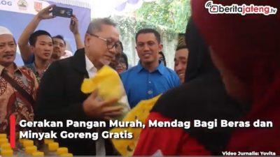 Video Gerakan Pangan Murah, Mendag Bagi Beras dan Minyak Goreng Gratis