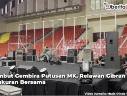 Video Relawan Gibran Siapkan Panggung di Jatidiri, Syukuran atas Putusan MK