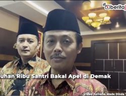 Video Puluhan Ribu Santri Apel Bersama di Demak