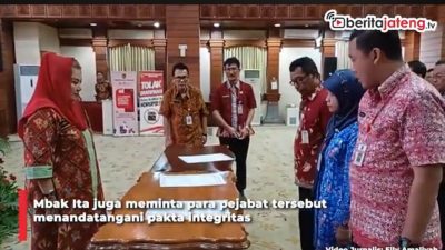 Video Mbak Ita Lantik Pejabat Baru Pemkot Semarang