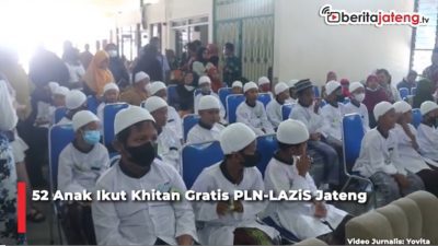 Video 52 Anak Ikut Khitan Gratis PLN-Lazis Jateng