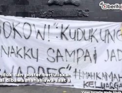 Video Demo Mahasiswa Protes Jokowi, Sindir Mahkamah Keluarga