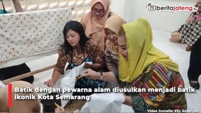 Video Batik dengan Pewarna Alami Bakal Jadi Ikon Semarang