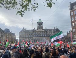 unjuk rasa di Amsterdam